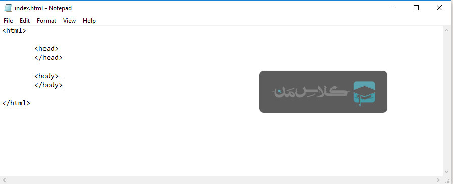 آموزش html - قالب بندی اصلی html