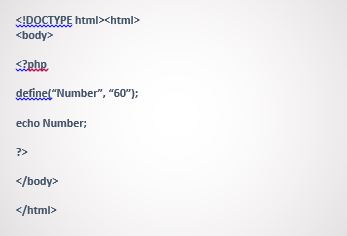 آموزش php - نمونه کد تعریف ثابت در php